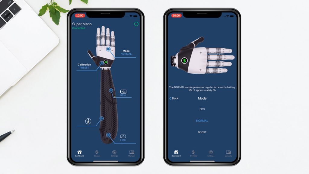 Adam's Hand control via MyoLogic app: the new BionIT Labs user's